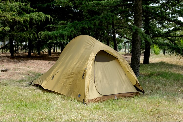 Cheap Goat Tents The Free Spirits TFS Pangolin2.0 One sided Silicon Coating 2 person 3 Season Ultralight Waterproof Camping Tent Black Label Tents 